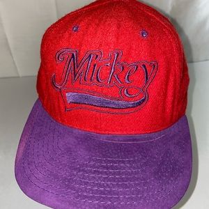 Mickey Mouse Suede Visor SnapBack Hat